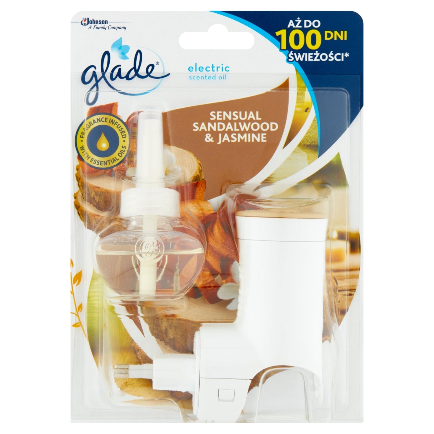 Glade Sensual Sandalwood & Jasmine Elektryczny odświeżacz powietrza 20 ml