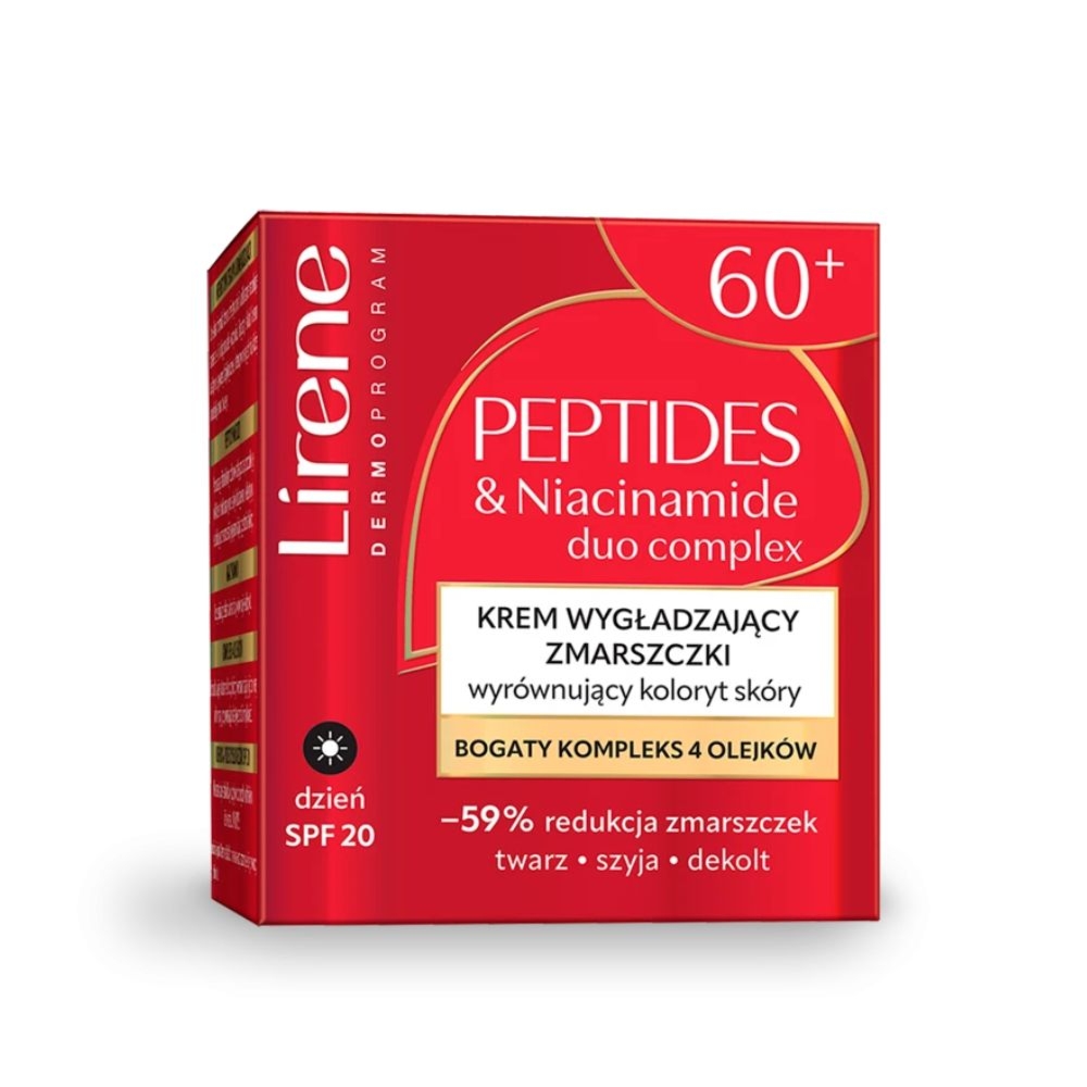Lirene Krem Wygładzający Zmarszczki 60+ na dzień SPF 20 50ml