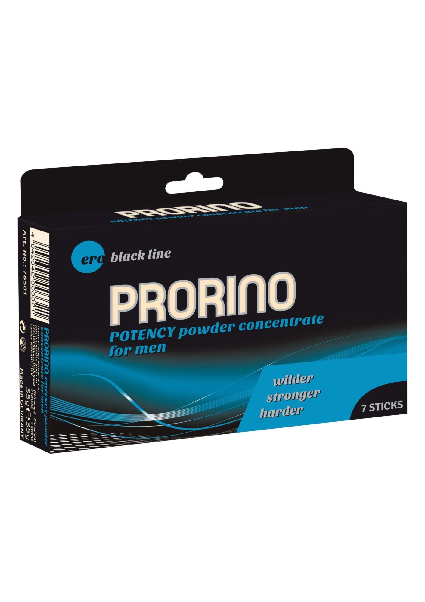 Prorino Black Line proszek w saszetkach dla mężczyzn - ERO PRORINO Black Line Potency Powder Concentrate