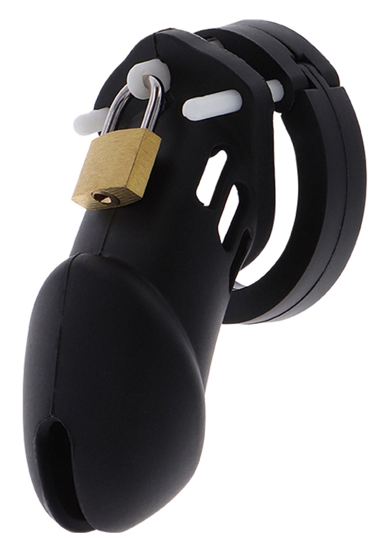 Chastity Cock Cage Slicone L Black