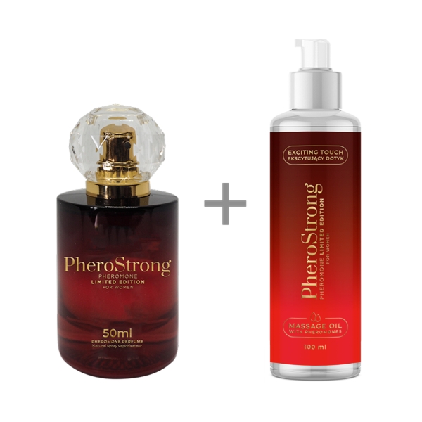 PheroStrong Limited Edition for Women - Perfumy 50ml + Massage Oil 100ml