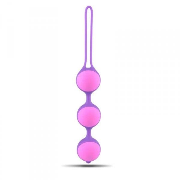 Kulki-Palline Vaginali Bi-Balls Triple Purple