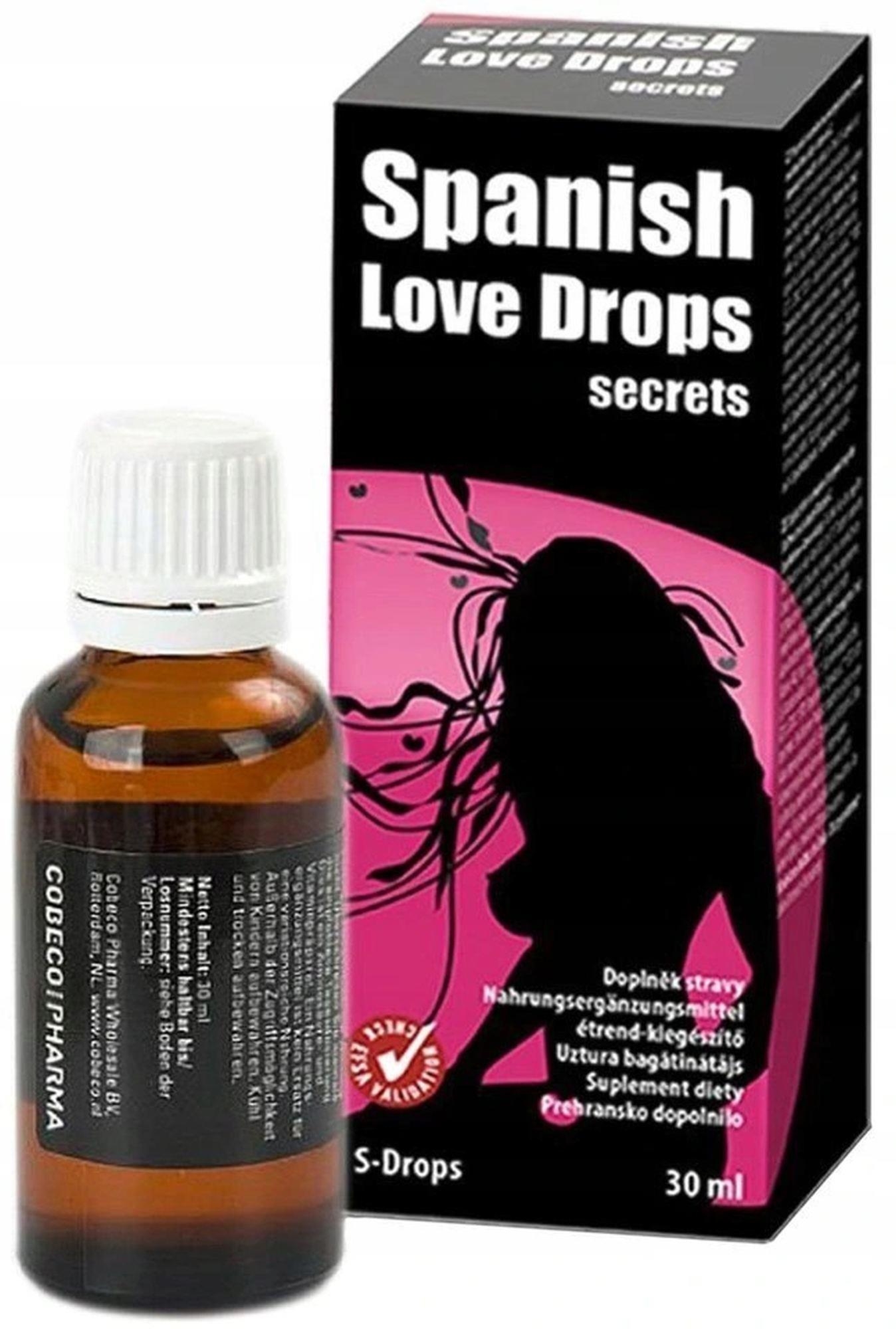 Krople przed zbliżeniem dla Par - Spanish Love Drops Secrets 30 ml