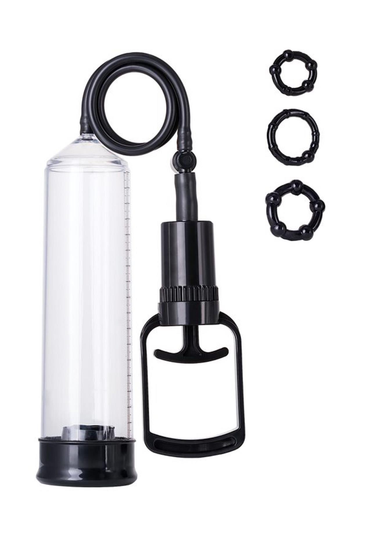 A-TOYS, Penis Pump, PVC, Black, 23.5 cm