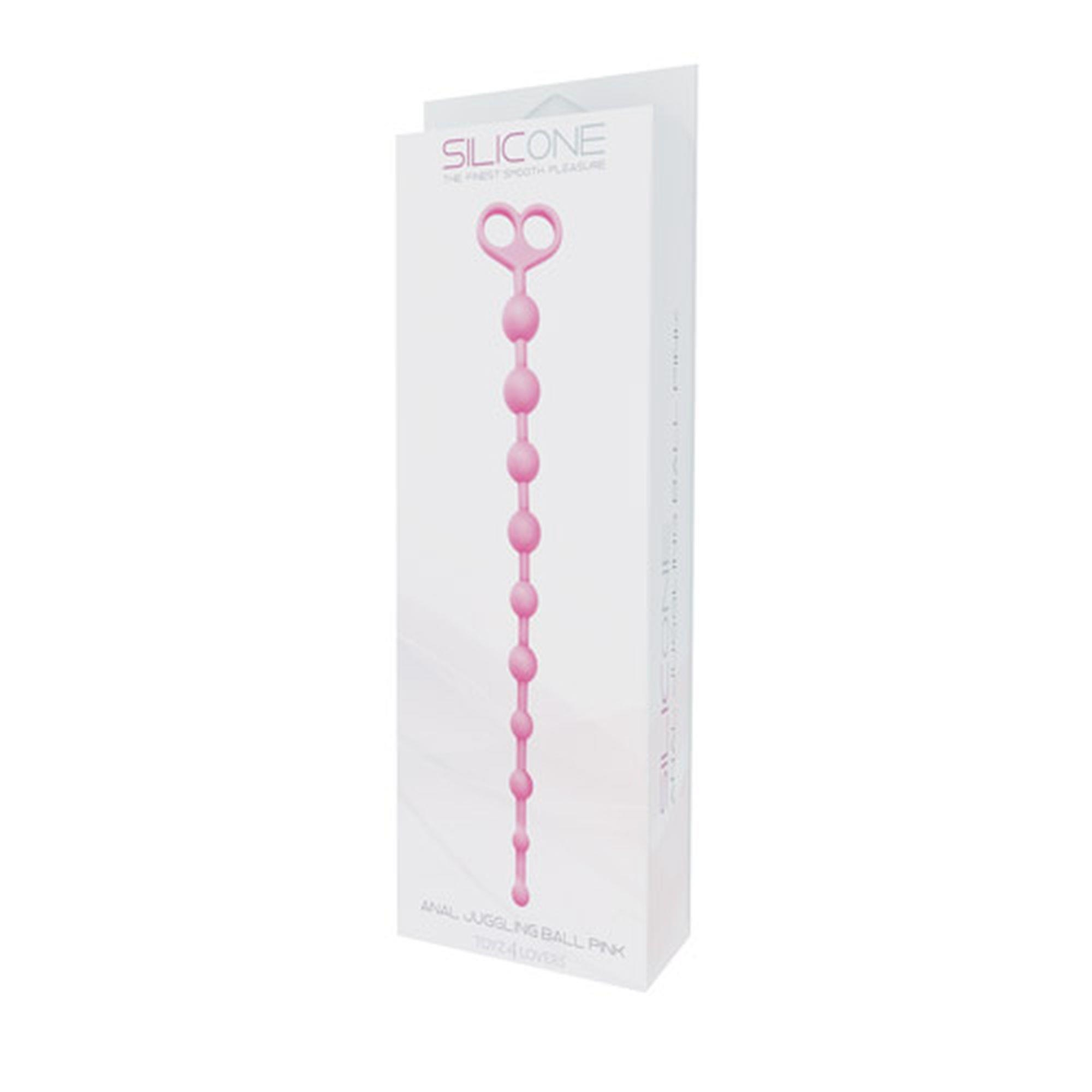 Kulki-FALLO ANALE ANAL JUGGLING BALL SILICONE PINK