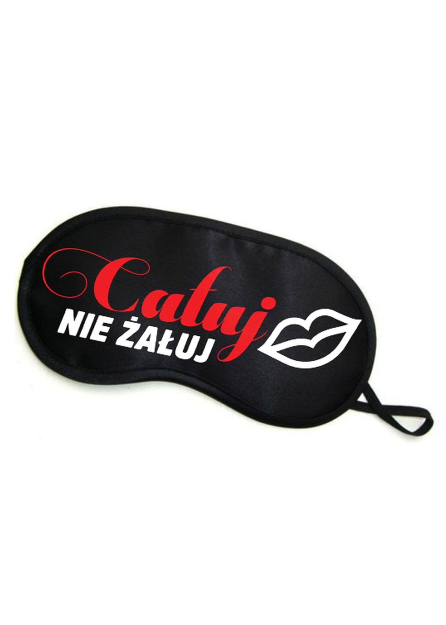 Maska-Opaska na oczy CAŁUJ NIE ŻAŁUJ