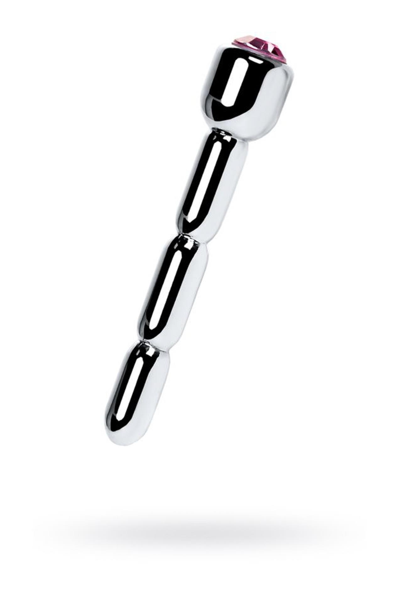Urethral plug TOYFA Metal, with gem, average, silver