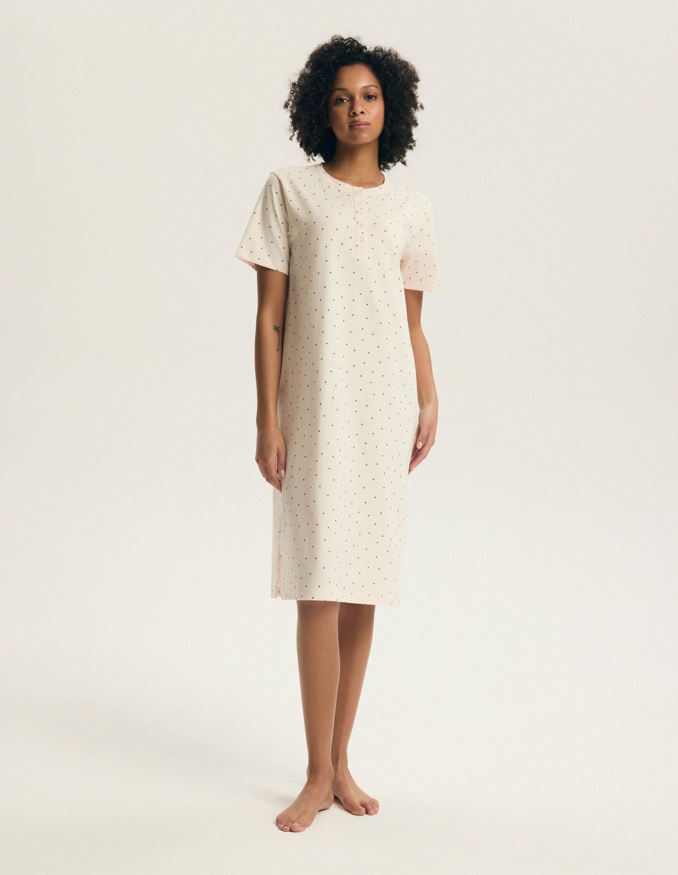 Koszula nocna Evika 45304 Pudrowy Róż