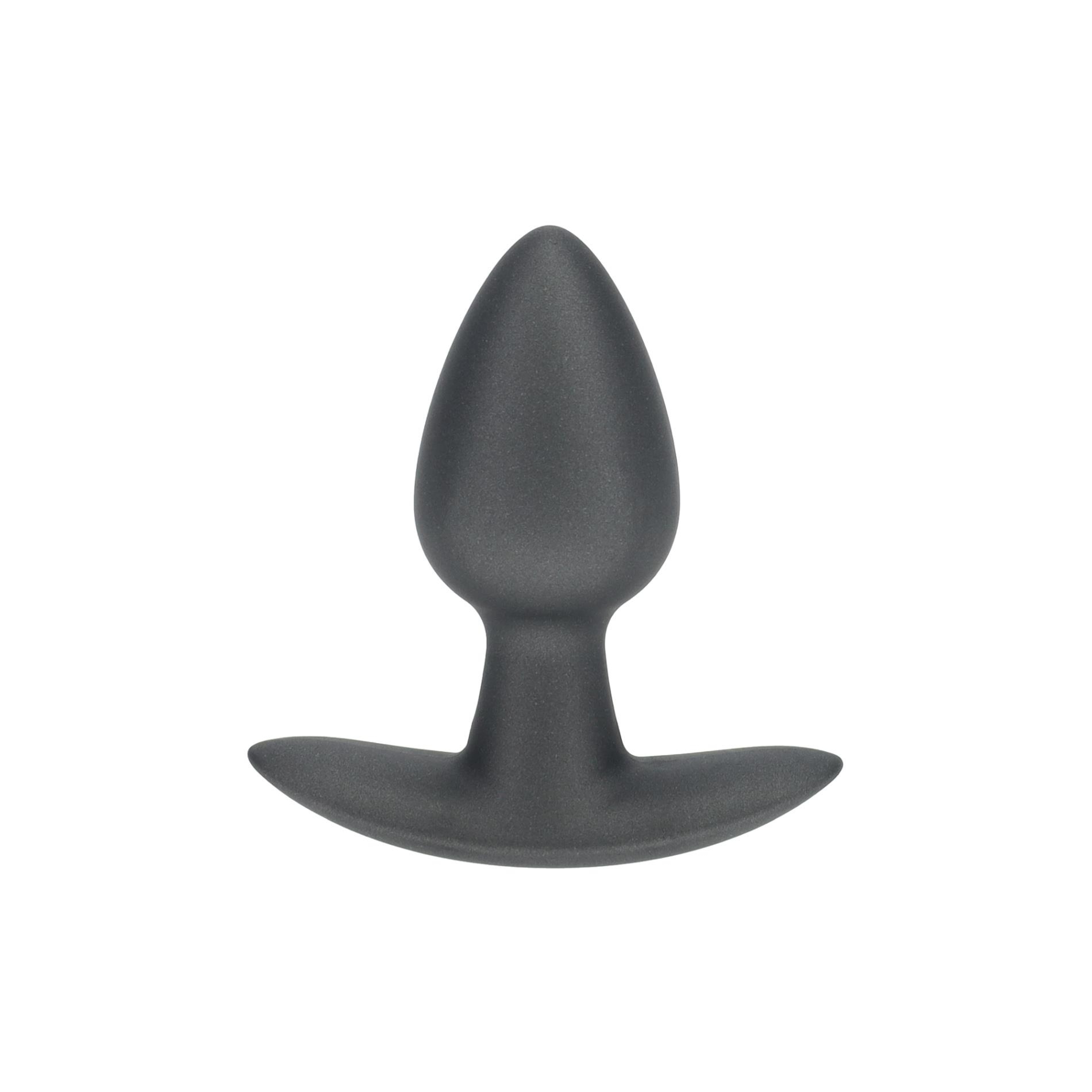 Smooth Silicone Anal Plug - Small - 2.6 / 6,5 cm - Gunmetal