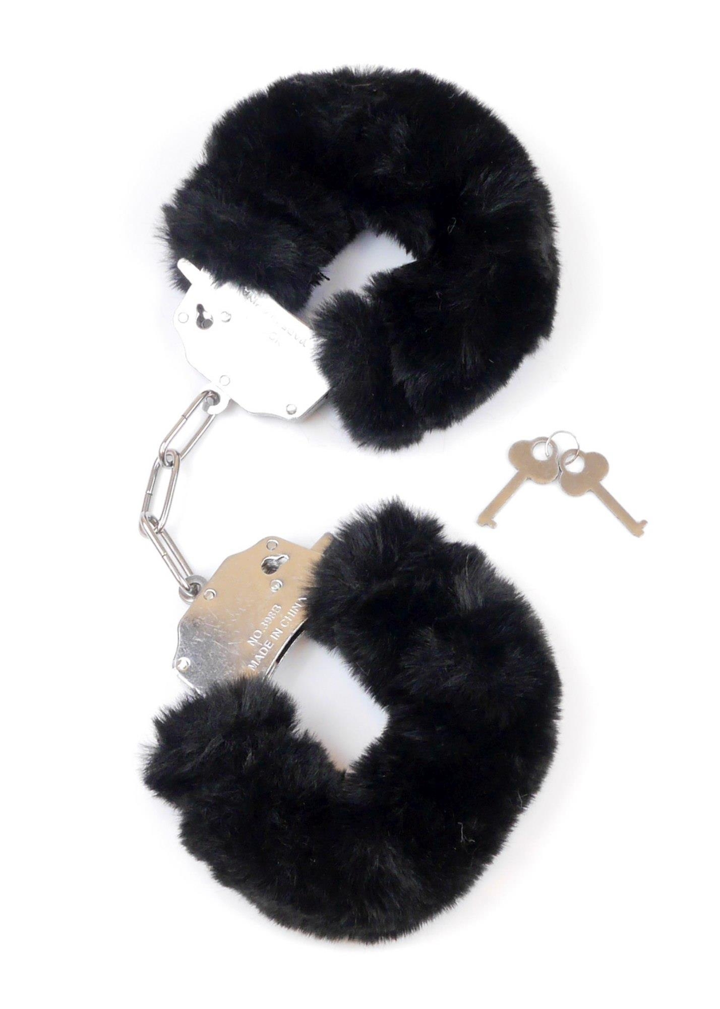 Kajdanki Fetish B - Series- Furry Cuffs Black
