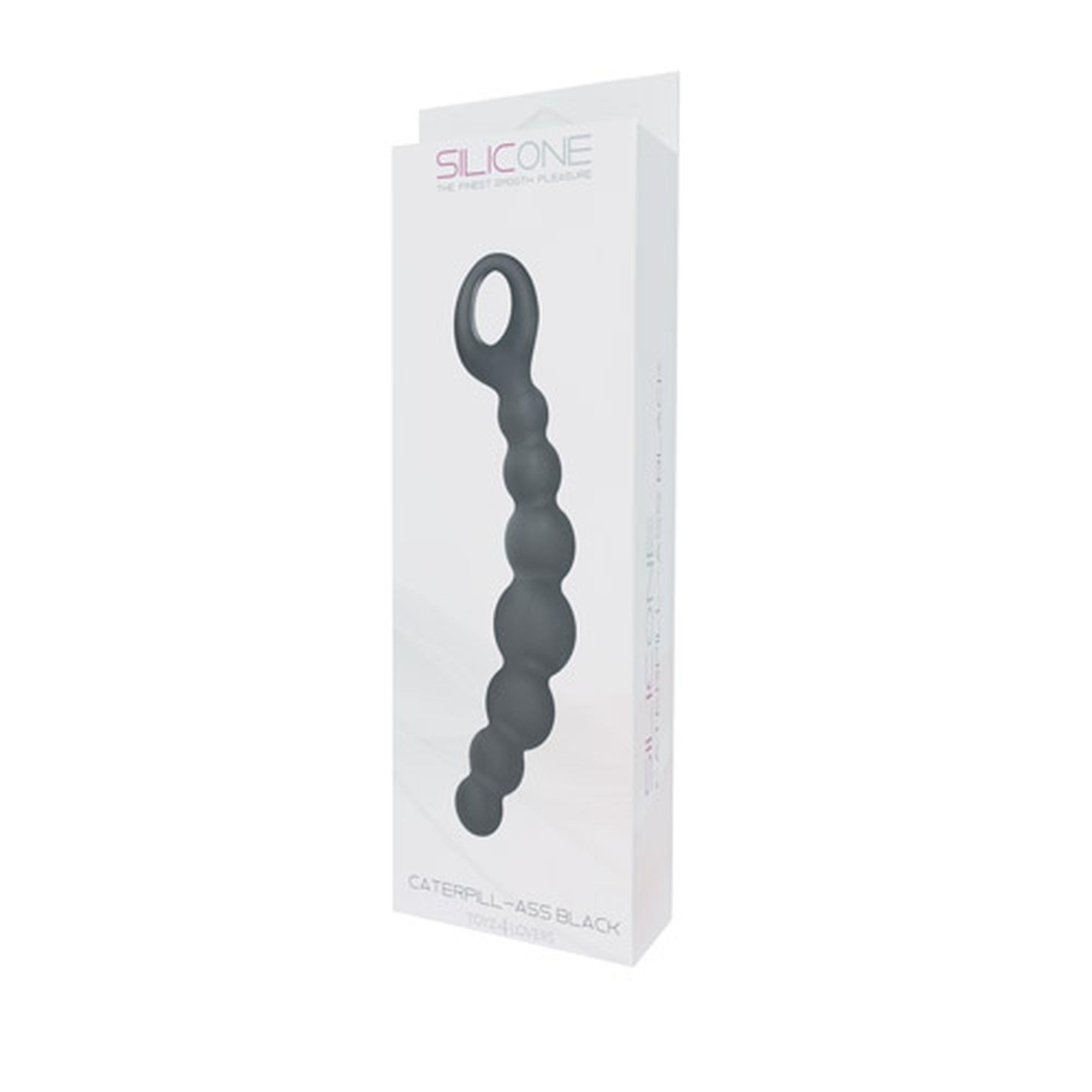 Kulki-FALLO ANALE CATERPILL-ASS SILICONE BLACK