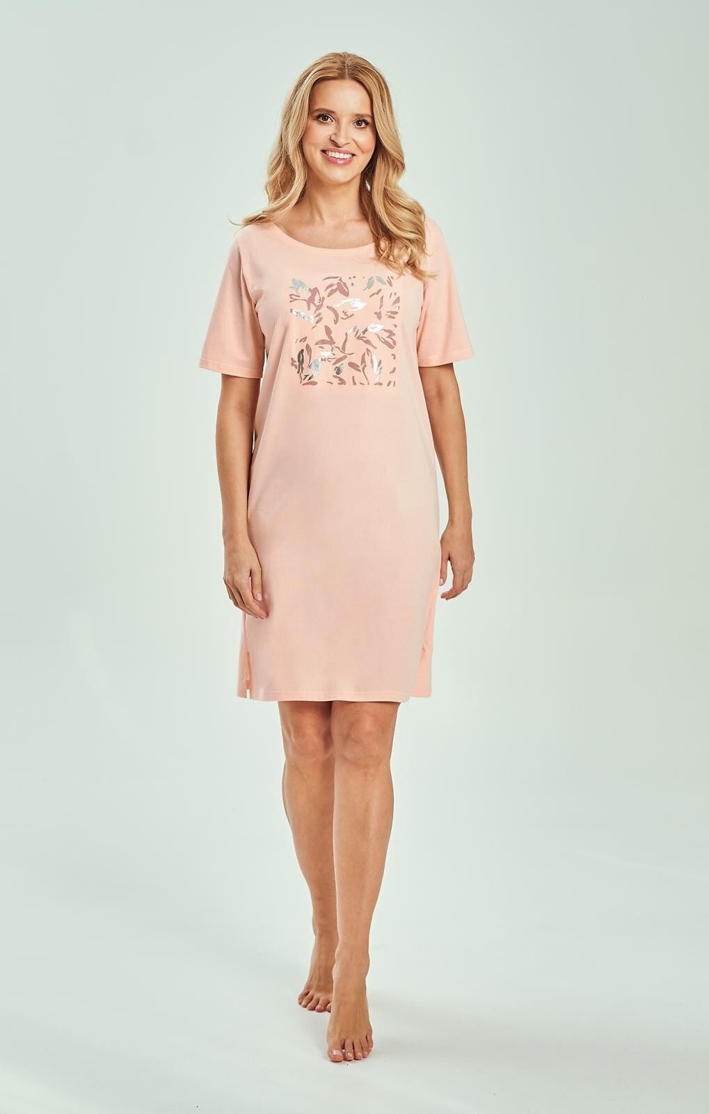 Koszula nocna Valentina 3554 Morelowa