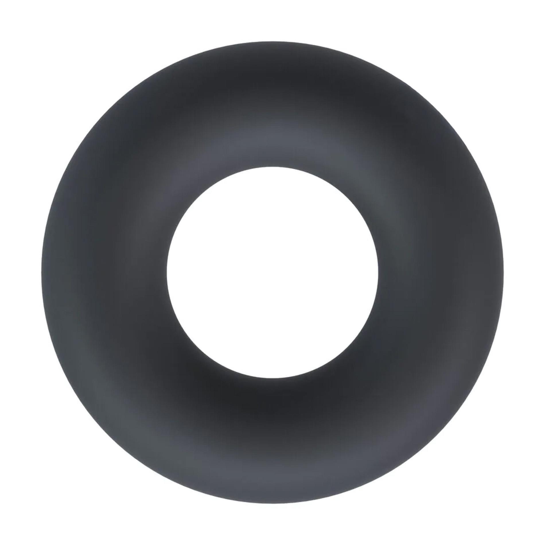 Solid Silicone Cockring - XS - Black