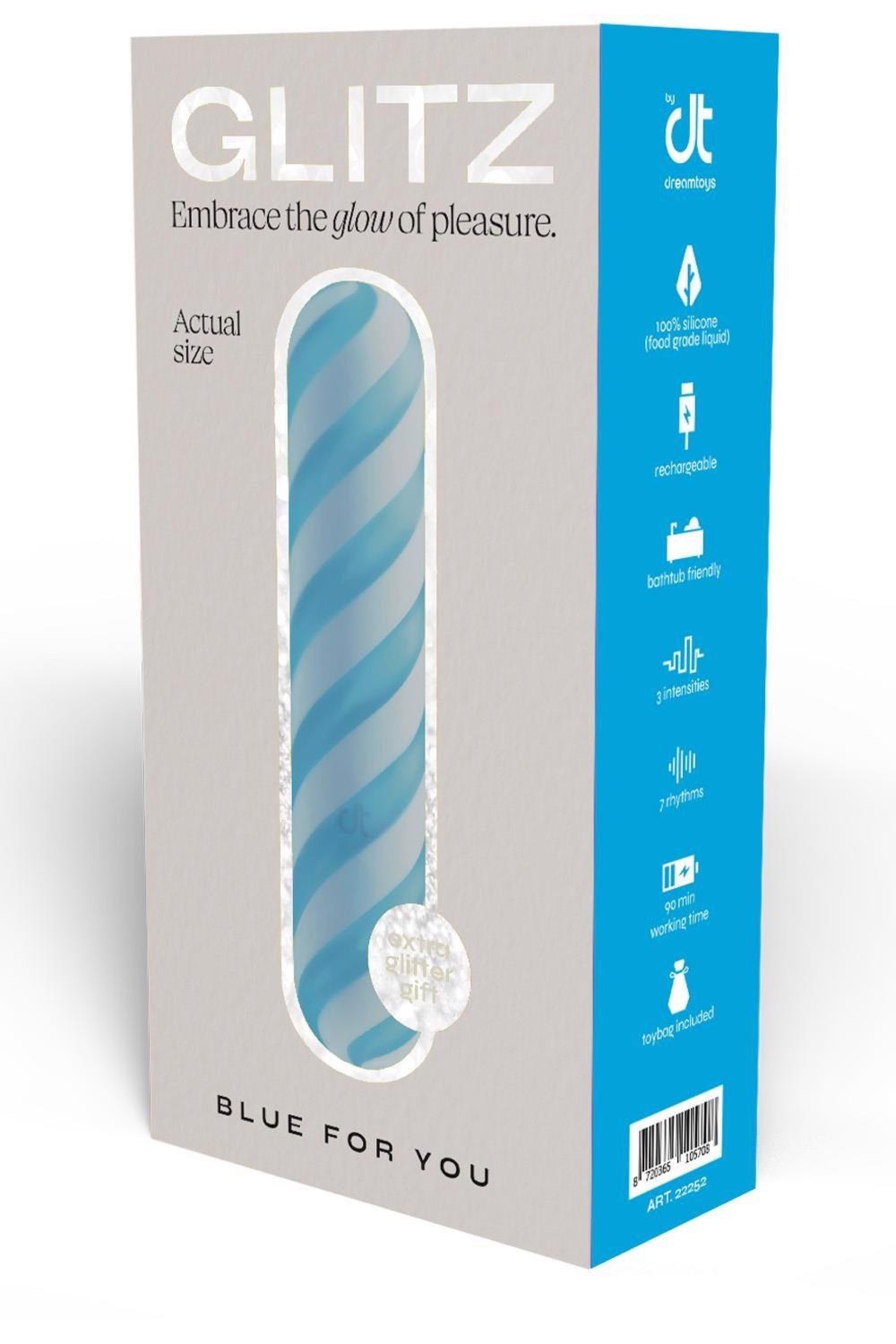 GLITZ BLUE FOR YOU BULLET VIBRATOR