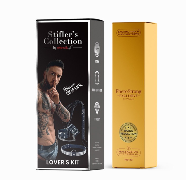 Zestaw BDSM Stifler's Collection by Sekrecik + Olejek PheroStrong damskie Exclusive