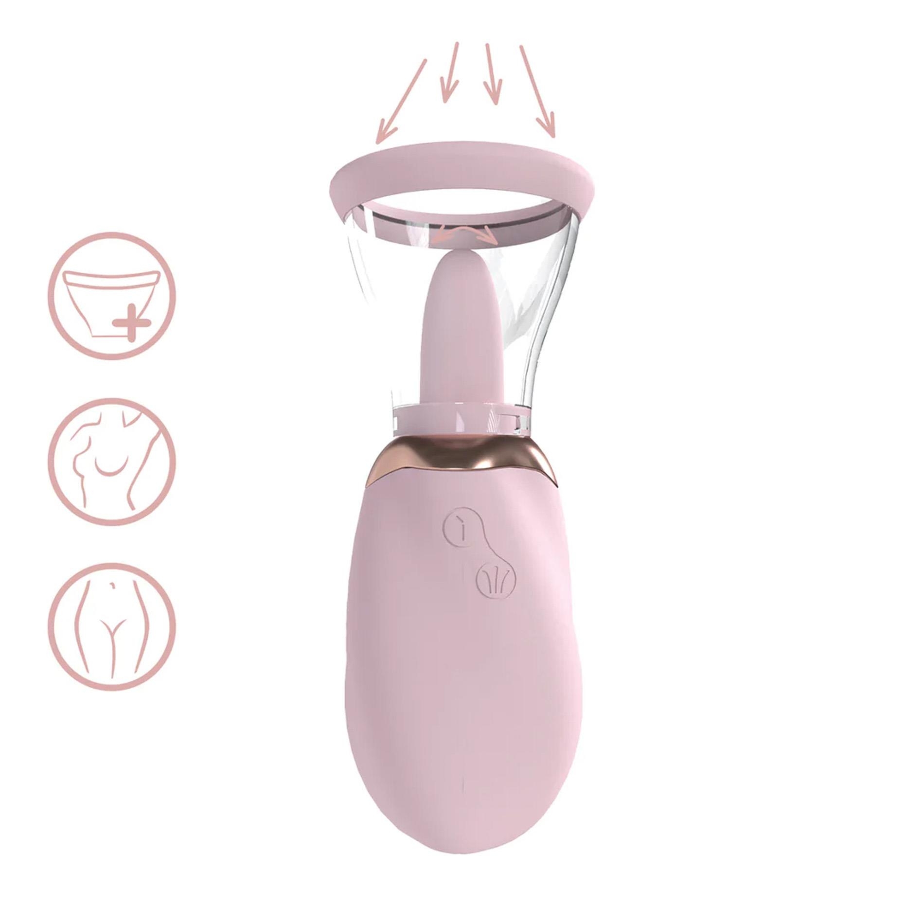 Boost - Rechargeable Vulva and Breast Pump - Pink