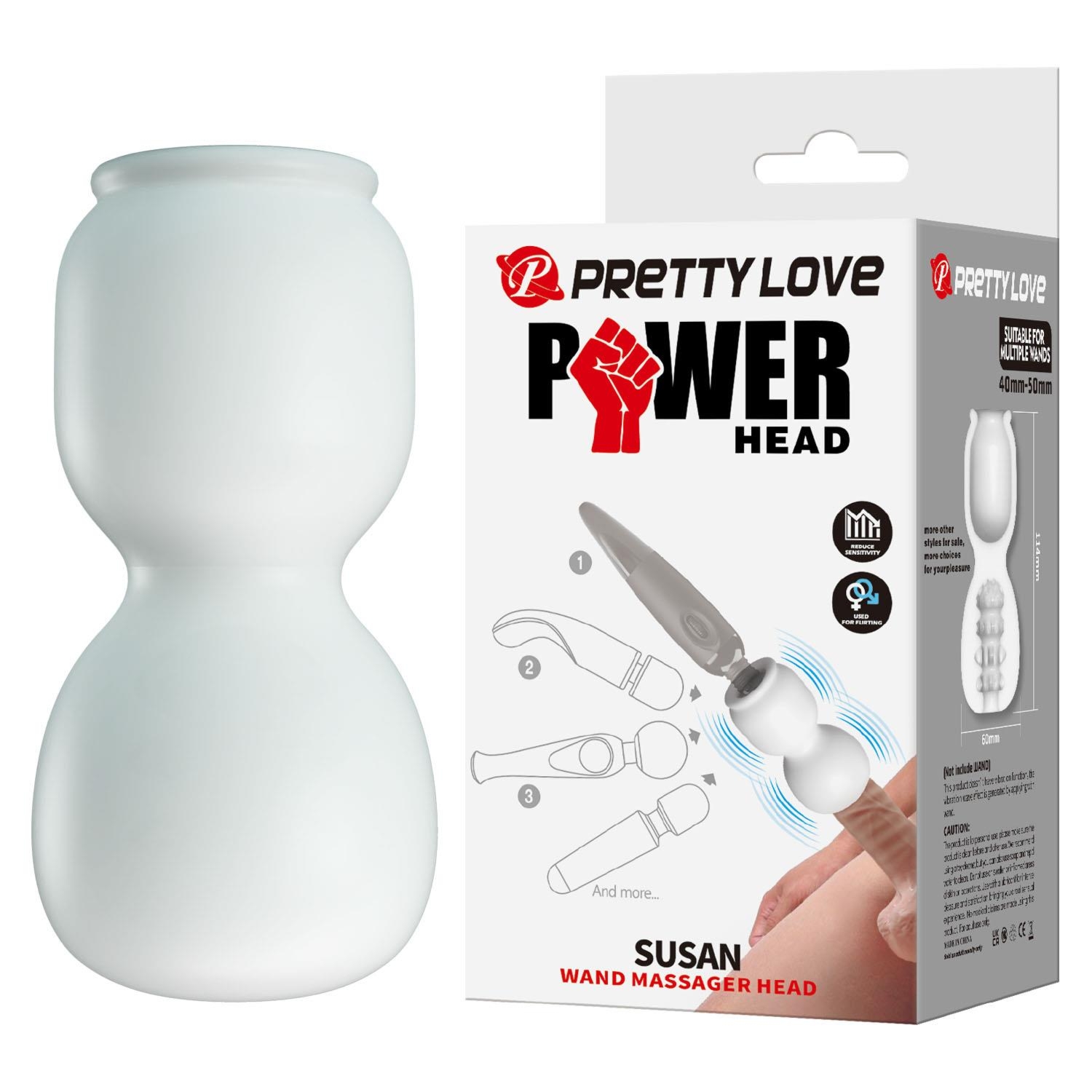 Pretty Love Power Head Susan Wand Massager Head