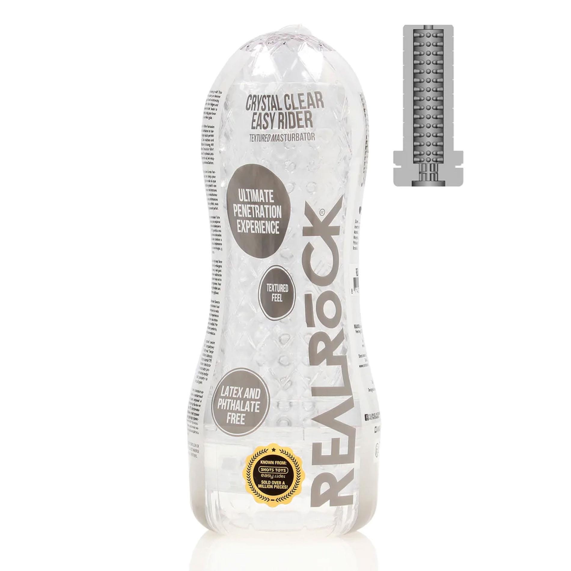 Easy Rider - Textured Masturbator - Transparent