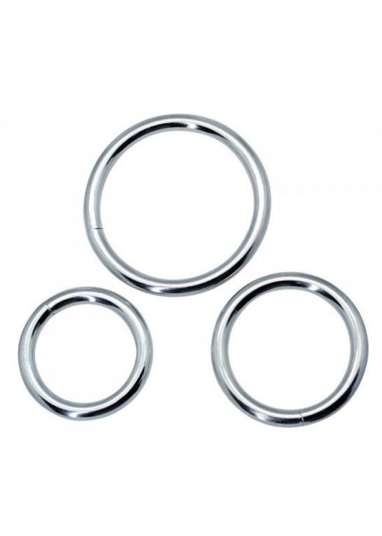 Metalowe pierścienie erekcyjne 3 sztuki – Timeless Metal Rings