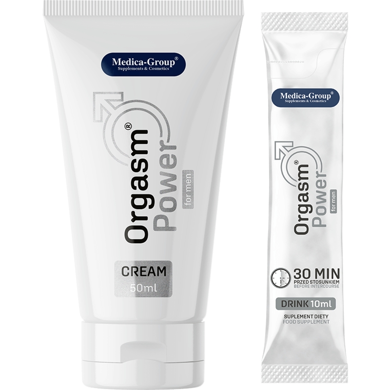 Orgasm Power for Men Cream 50 ml + Drink 10 ml - na wywołanie szybkiej, mocnej, długiej erekcji