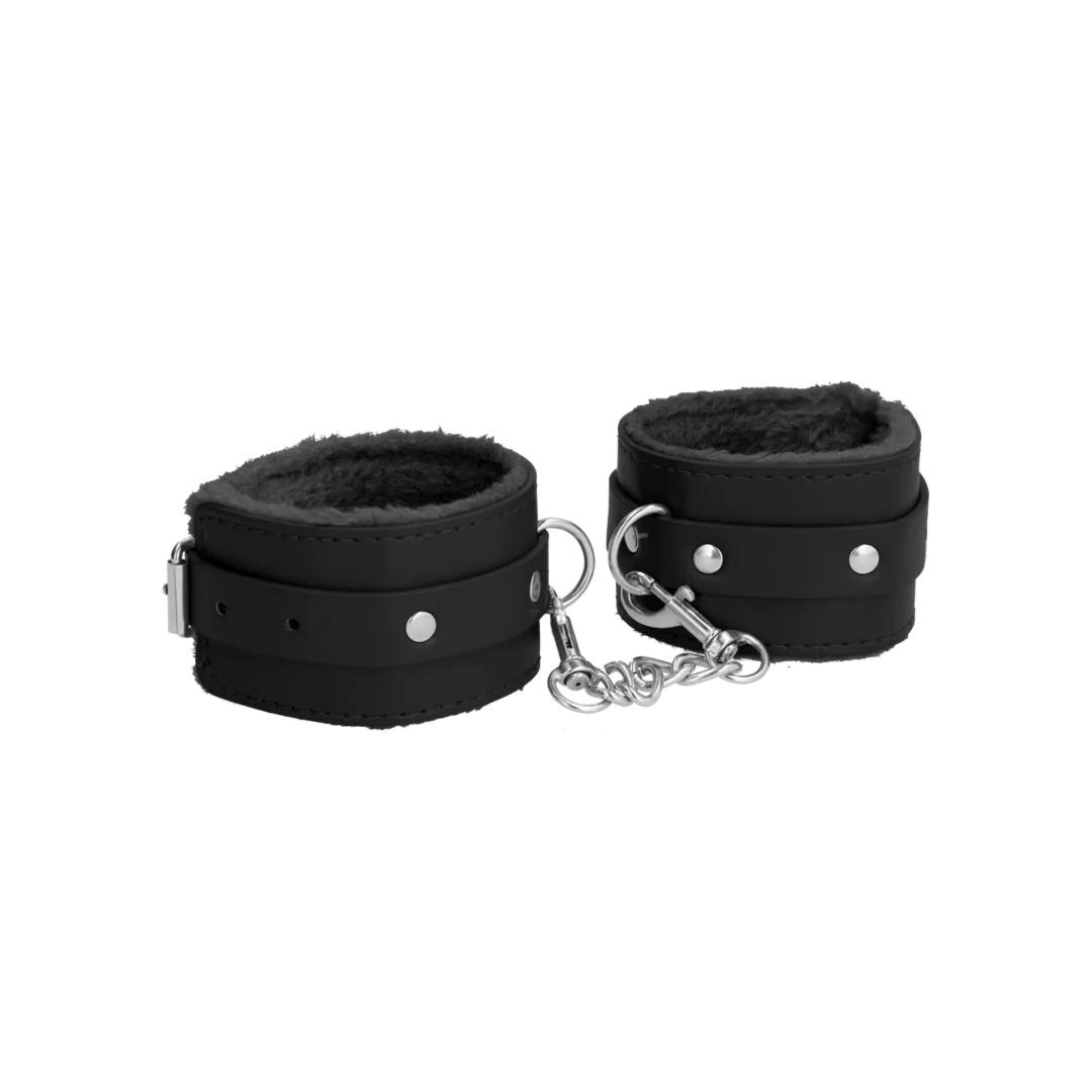 Plush Leather Handcuffs