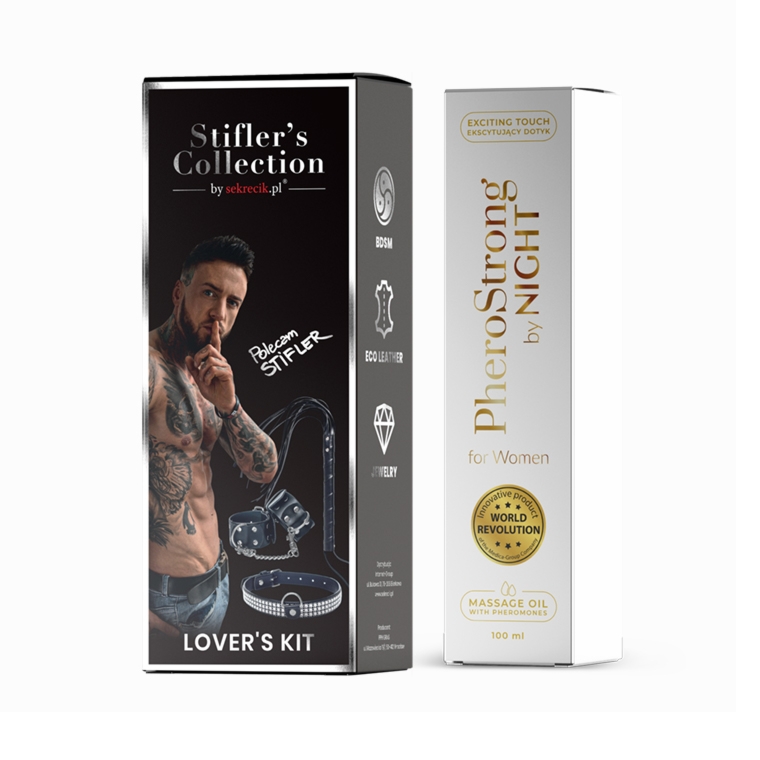 Zestaw BDSM Stifler's Collection by Sekrecik + Olejek PheroStrong damskie by Night