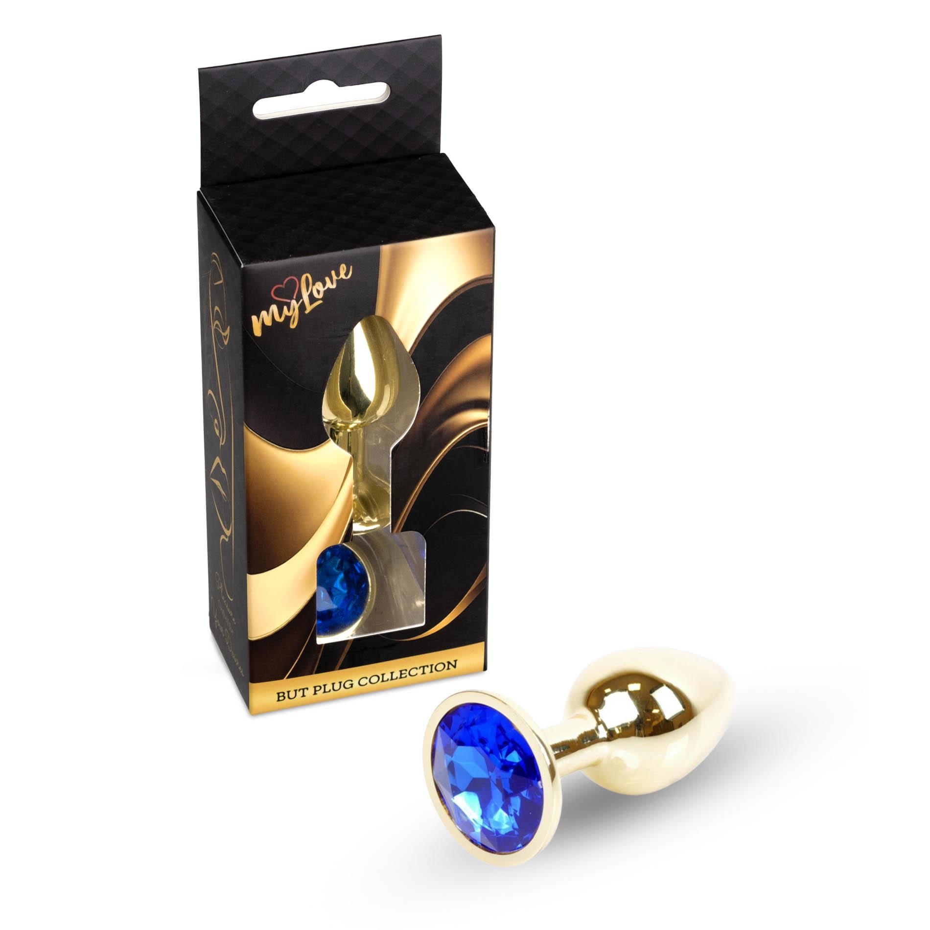 MyLove Toys - Jewellery Gold PLUG- Dark Blue