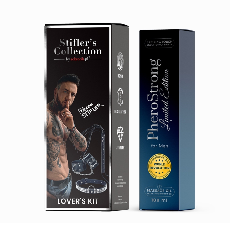 Zestaw BDSM Stifler's Collection by Sekrecik + Olejek PheroStrong męskie Limited Edition