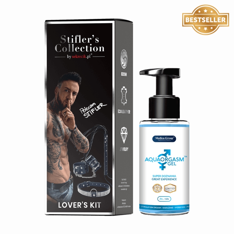 Zestaw BDSM Stifler's Collection by Sekrecik + Aqua Orgasm Żel