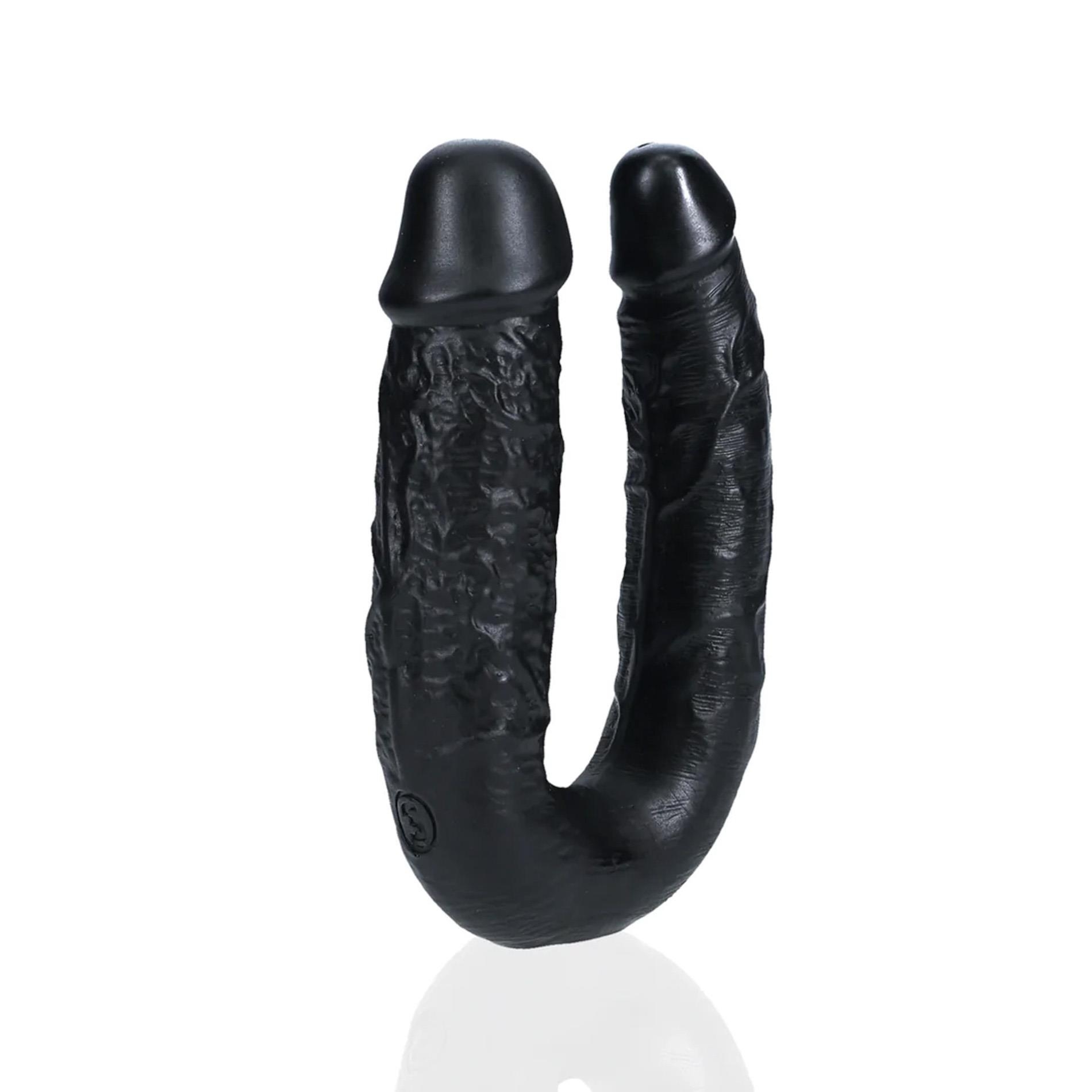 U Shaped Double Dildo 12,7 cm - Black