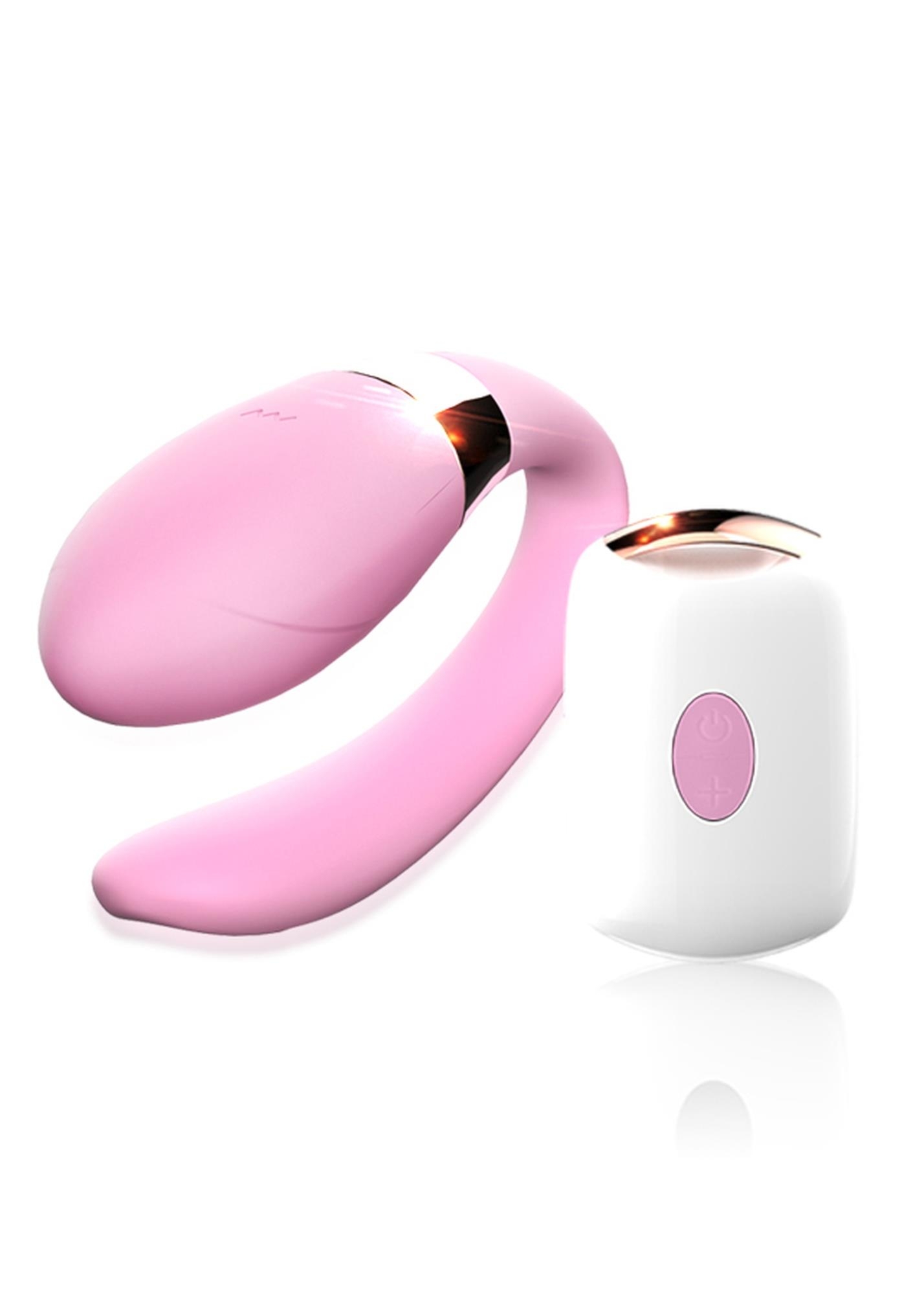 Stymulator dla par - V-Vibe Pink USB 7 Function / Remote Control