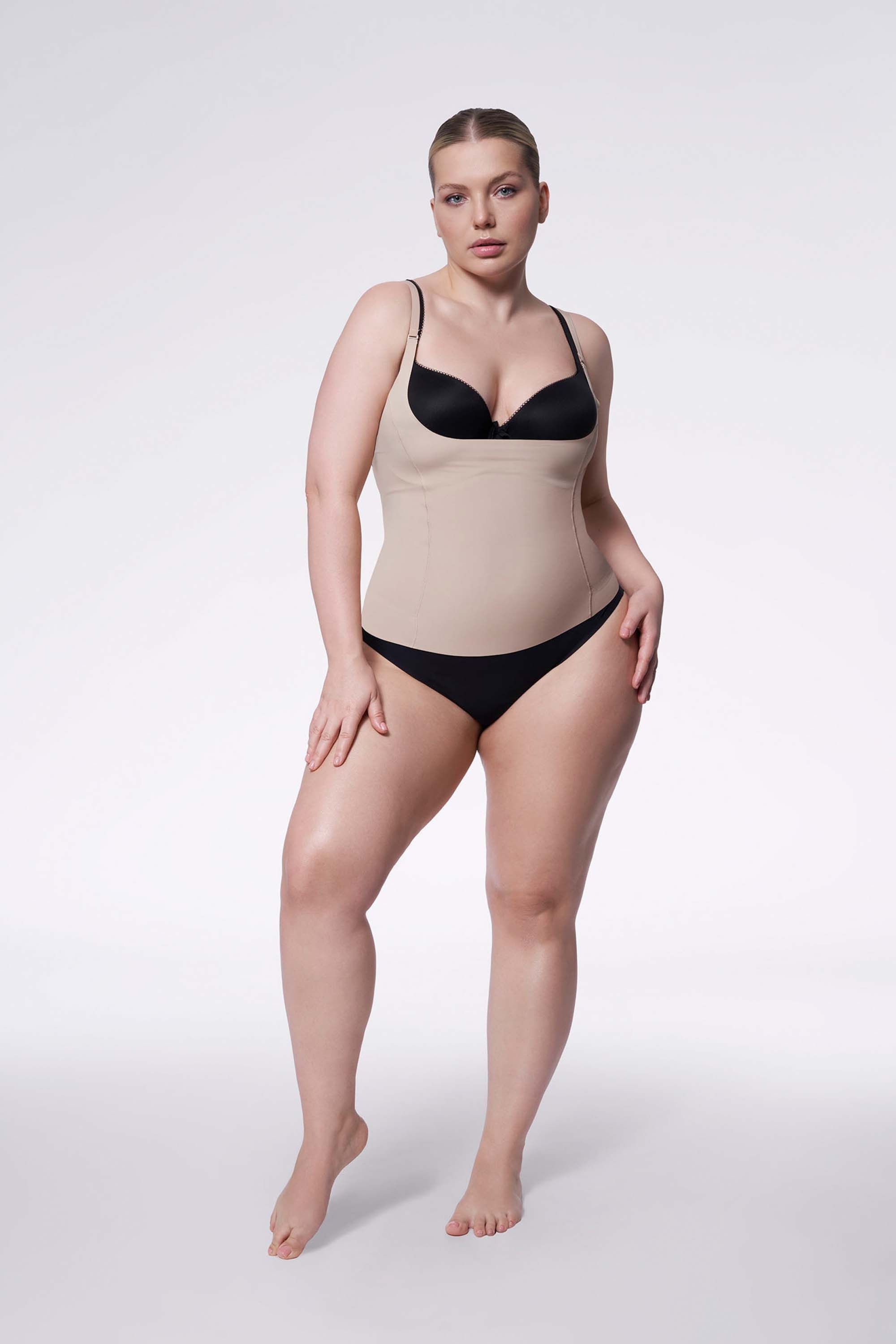 Koszula 214 Basic Cami Top Open Biust Naturalna