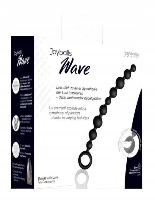 Plug-Joyballs anal Wave, long, black