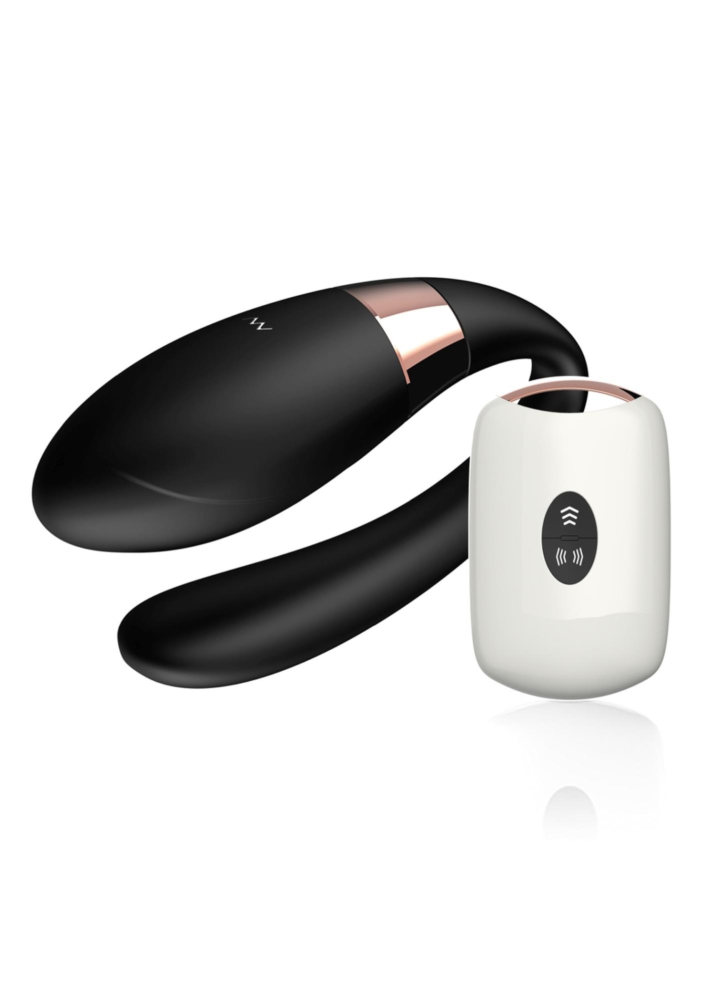 Stymulator dla par - V-Vibe Black USB 7 Function / Remote Control