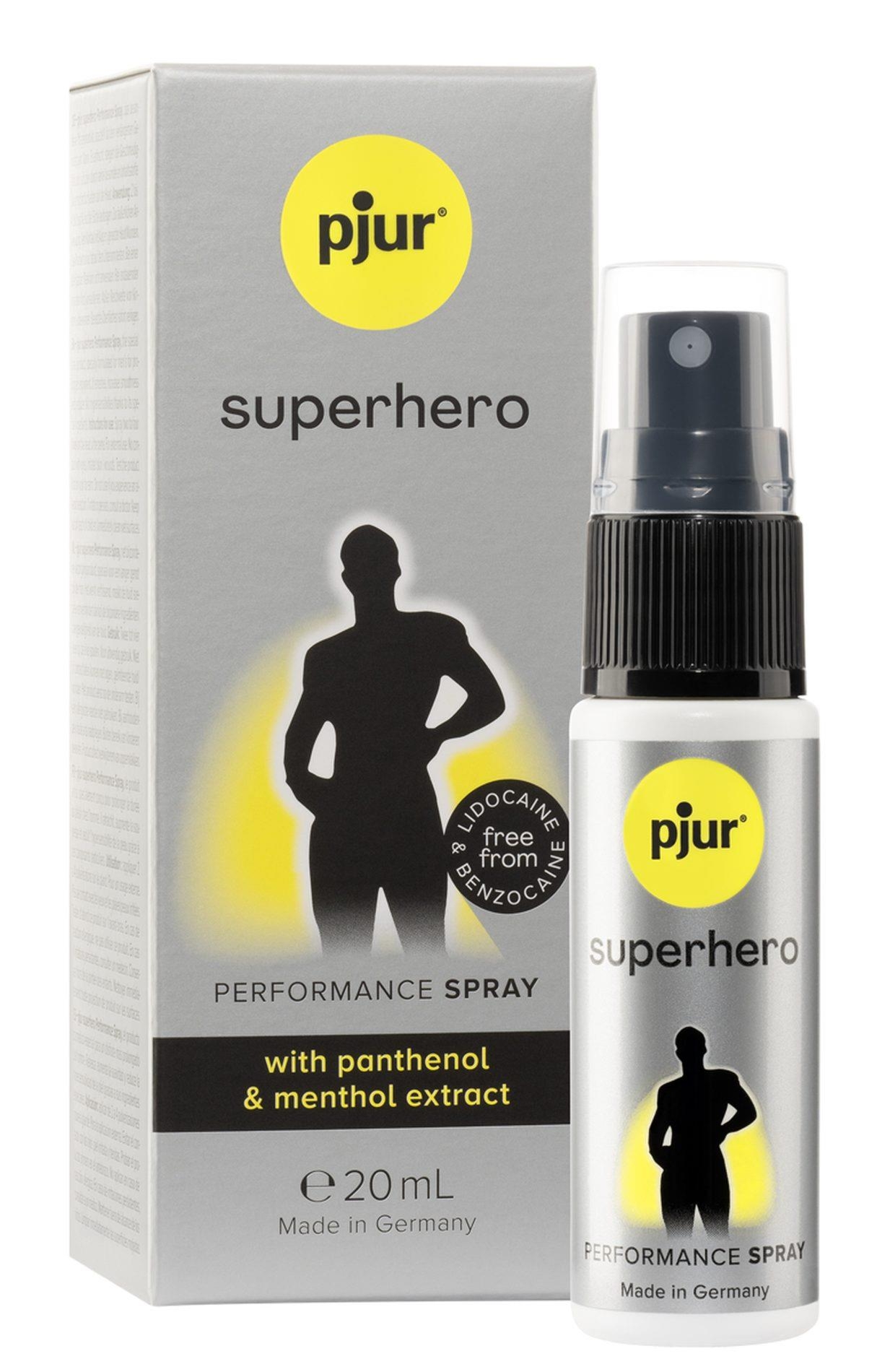 Spray intymny do zbliżenia – Pjur Superhero Intim Performance Spray 20ml