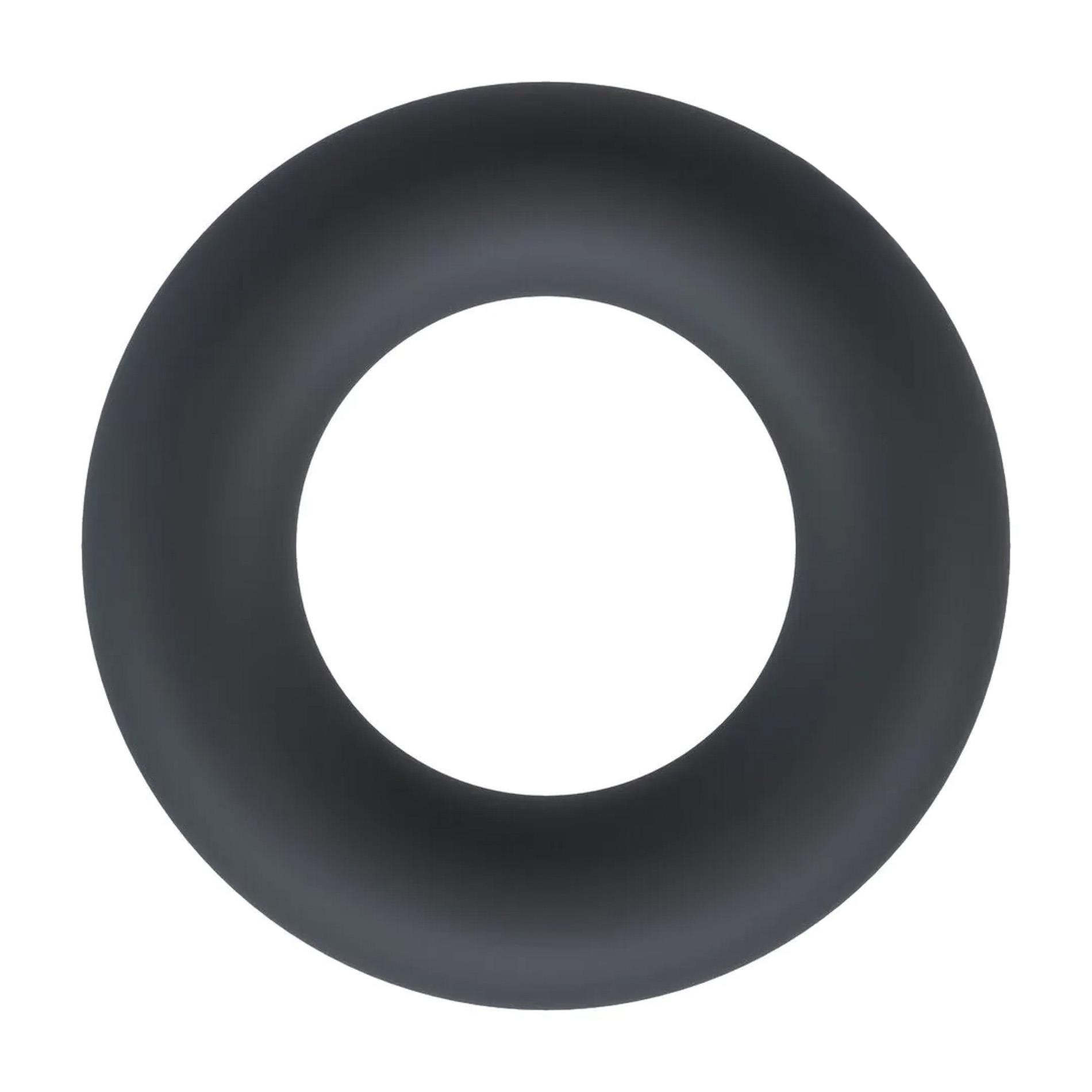 Liquid Silicone Cockring - L - Black