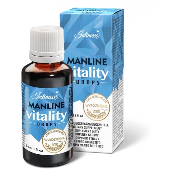 Suplement diety w kropelkach dla mężczyzn MANLINE VITALITY DROPS 30 ml