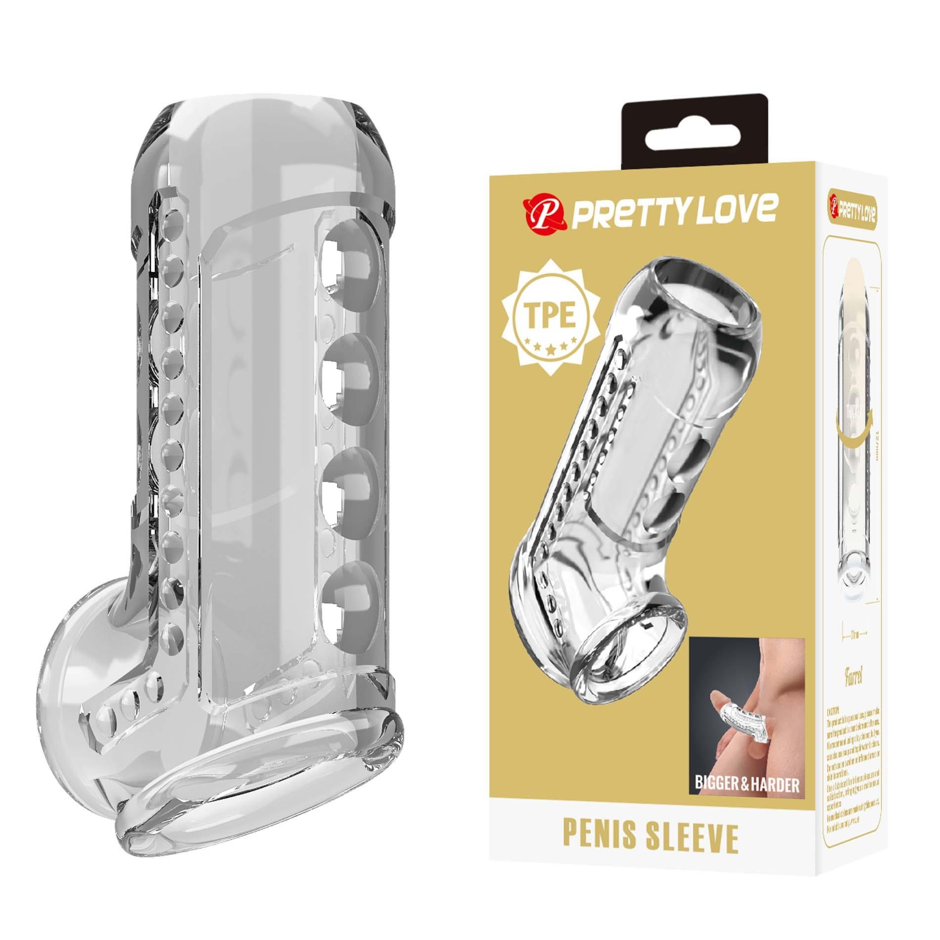 Pretty Love Penis Sleeve – Clear Long