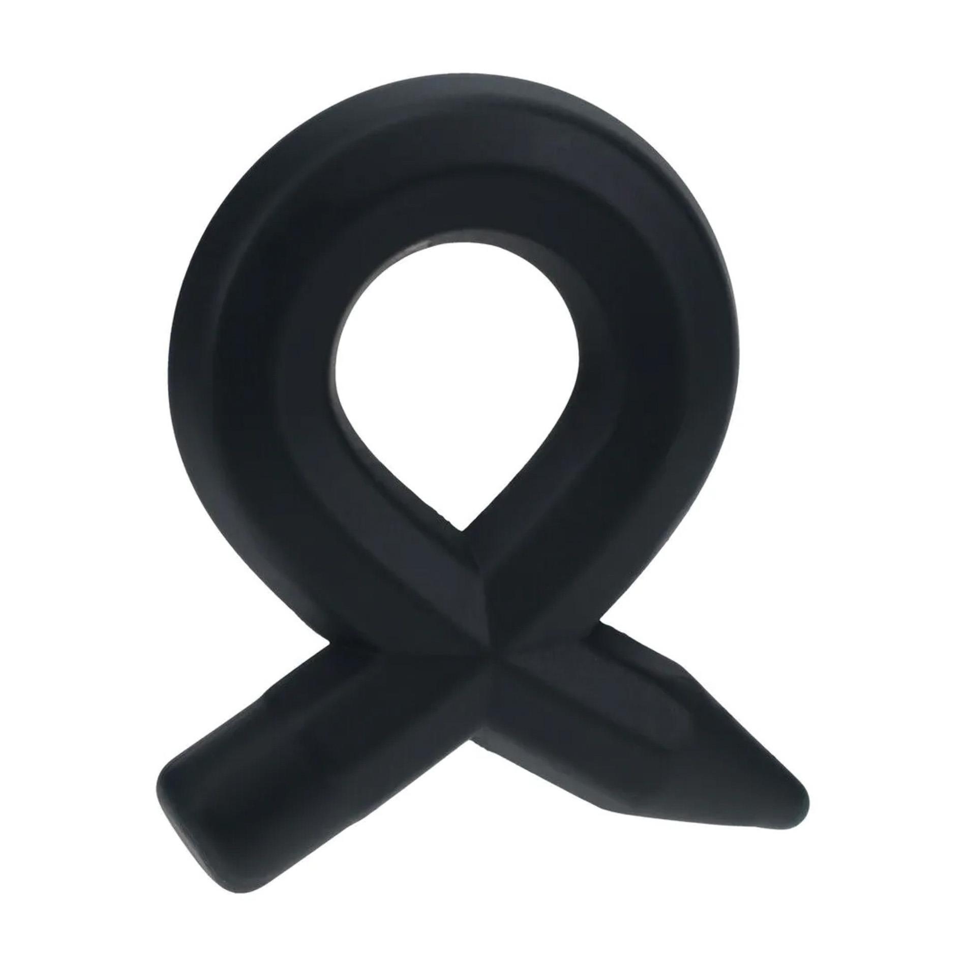 Pencil Liquid Silicone Cockring - Black