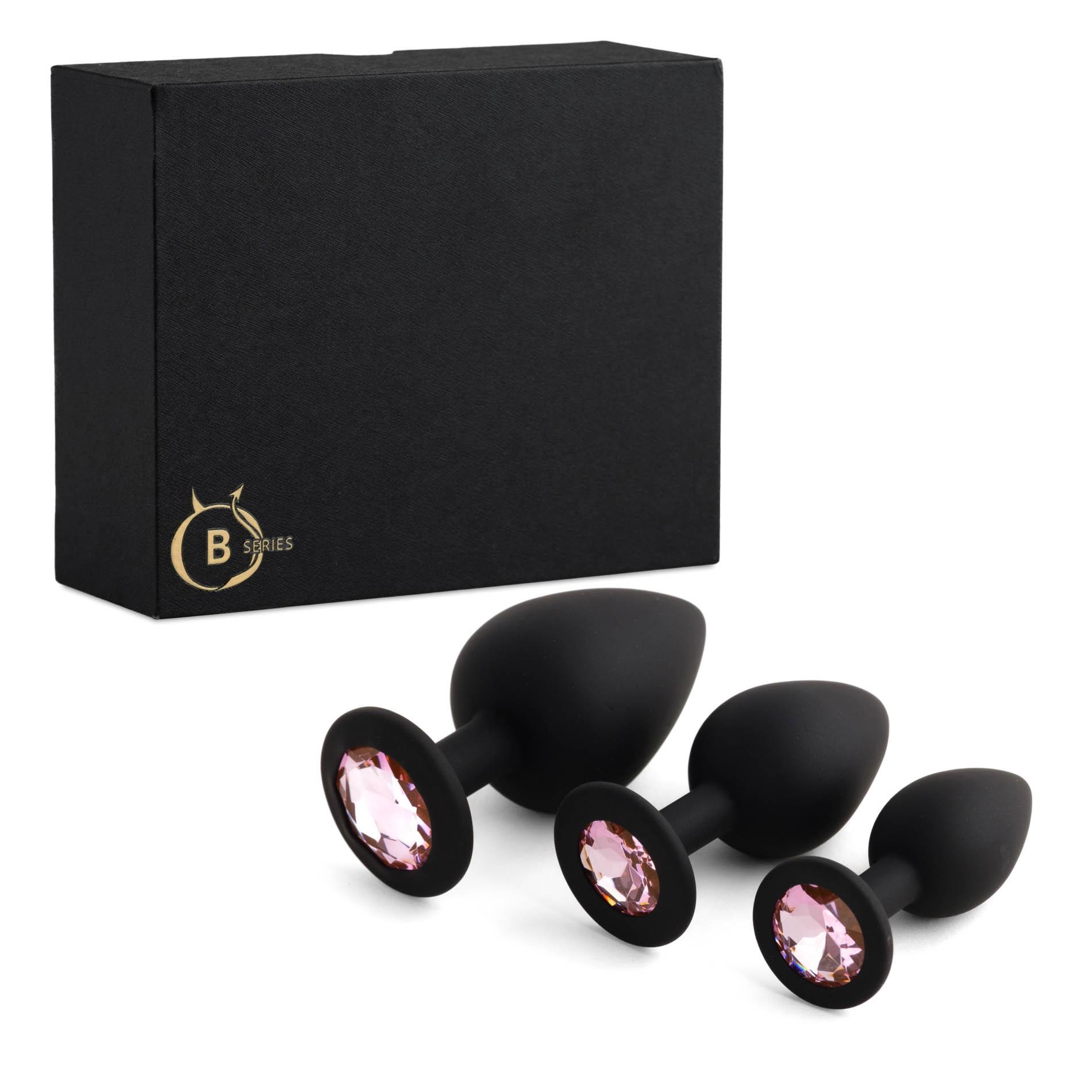 Jewellery - Silicone PLUG - SET Black