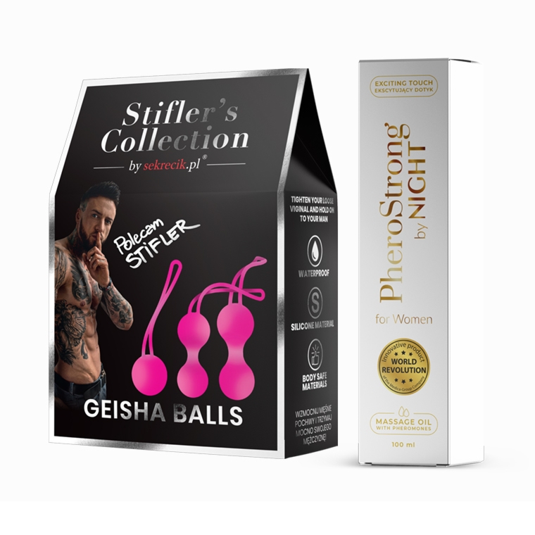 Kulki Gejszy Stifler's Collection by Sekrecik + Olejek PheroStrong damskie by Night