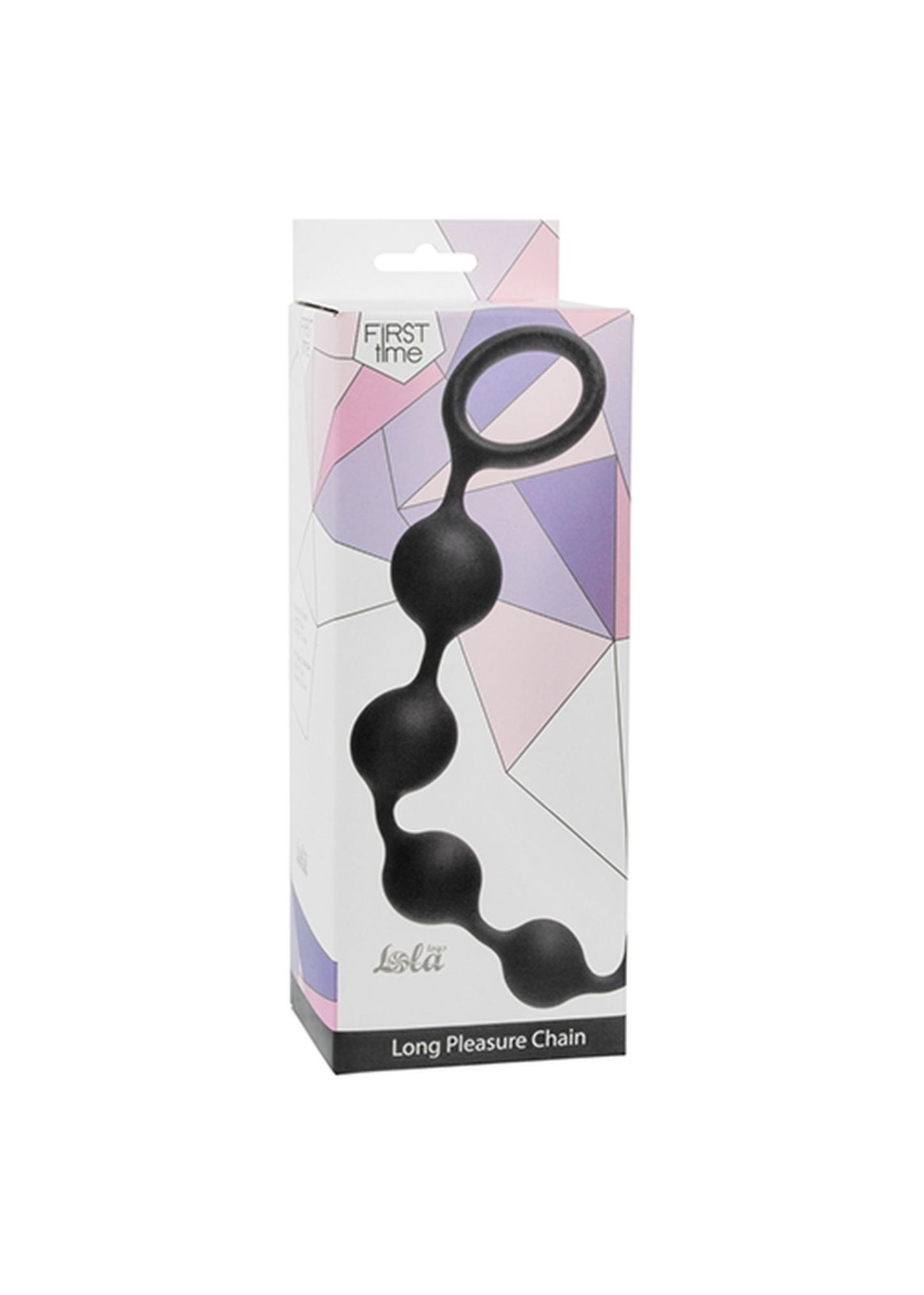 Kulki-Anal Beads Long Pleasure Chain Black