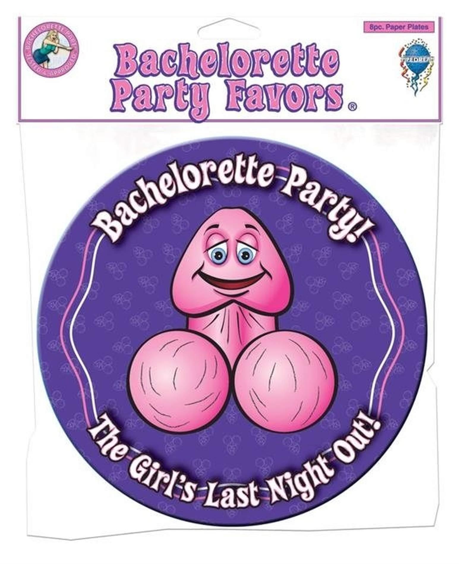 Talerzyki penis dekoracja na wieczór panieński