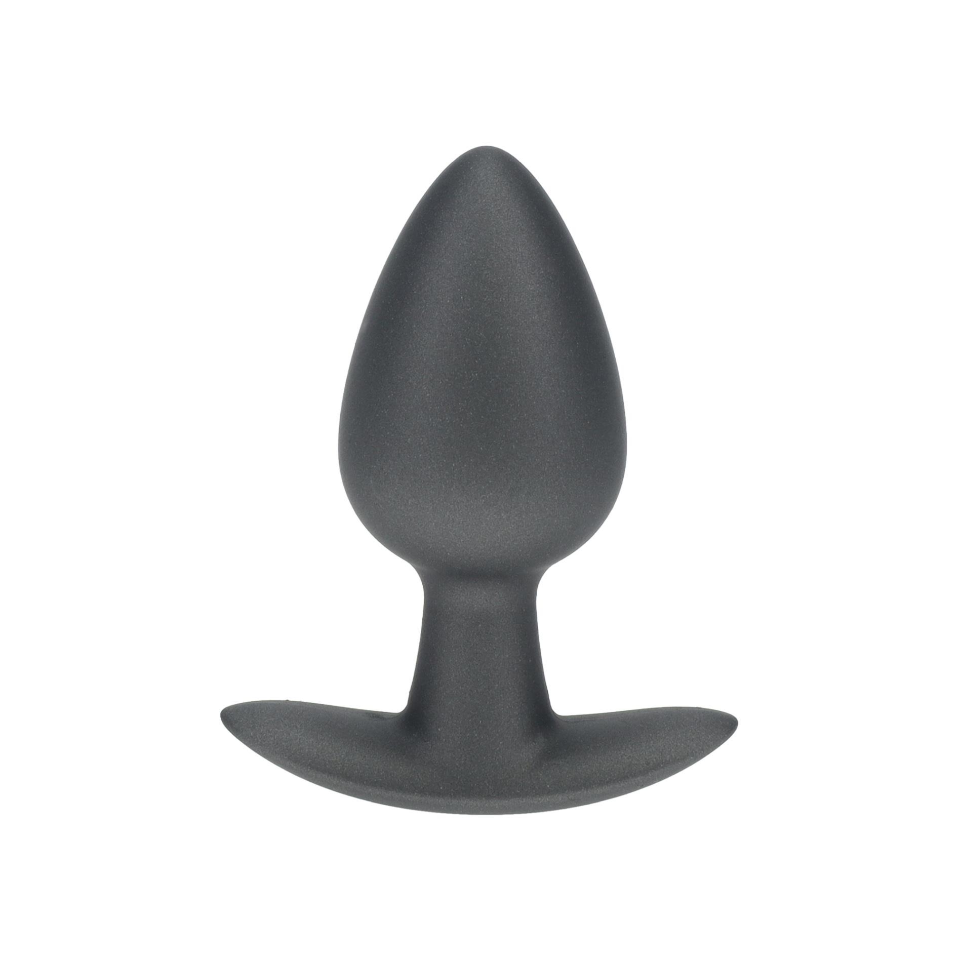 Smooth Silicone Anal Plug - Medium - 3.1 / 7,9 cm - Gunmetal