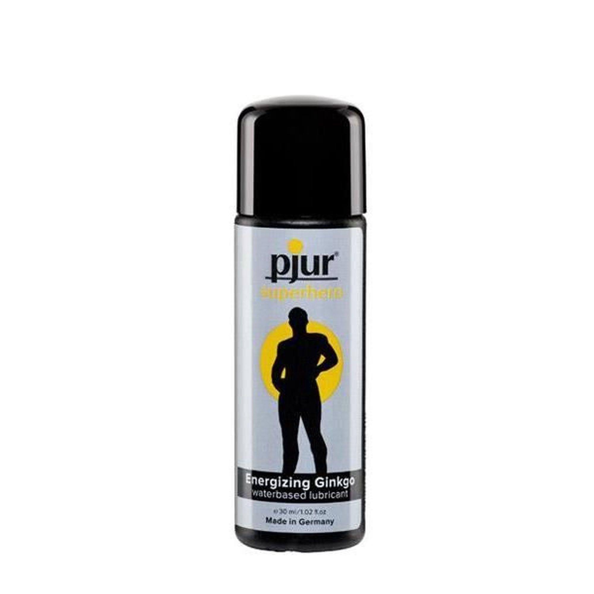 pjur Superhero glide 30ml. EnergizinGinkgo lubricant