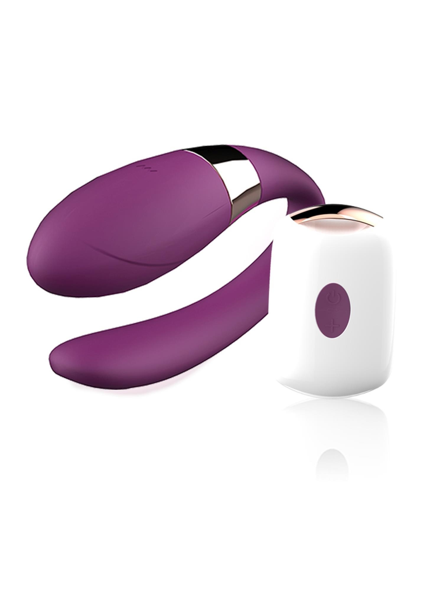 Stymulator dla par - V-Vibe Purple USB 7 Function / Remote Control