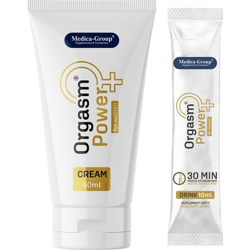 Orgasm Power for Women Cream 50 ml + Drink 10 ml - zestaw na wywołanie podniecenia i orgazmu