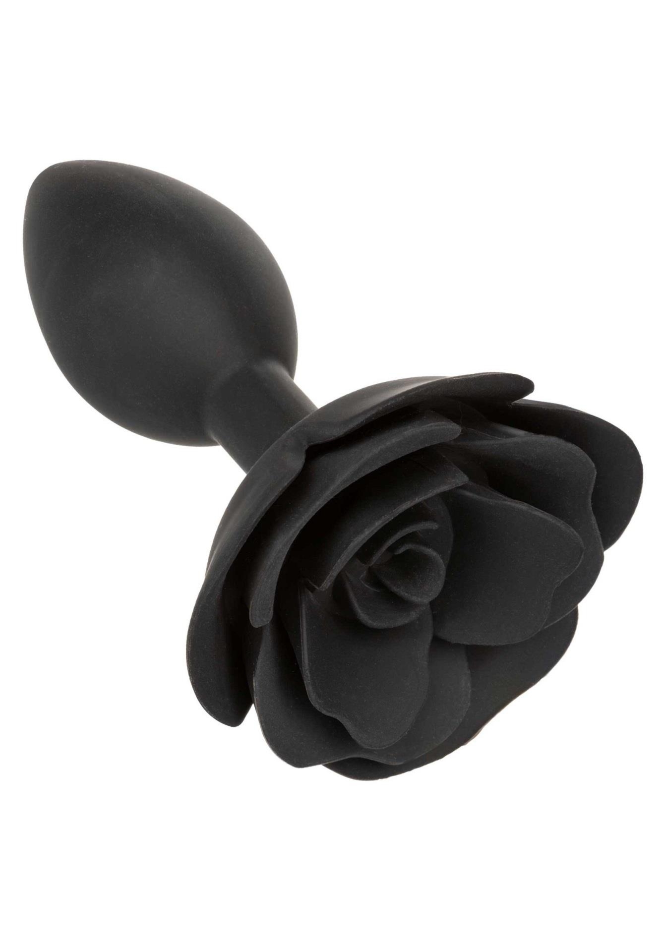 Róża duży korek analny – Large Rose Anal Plug Black