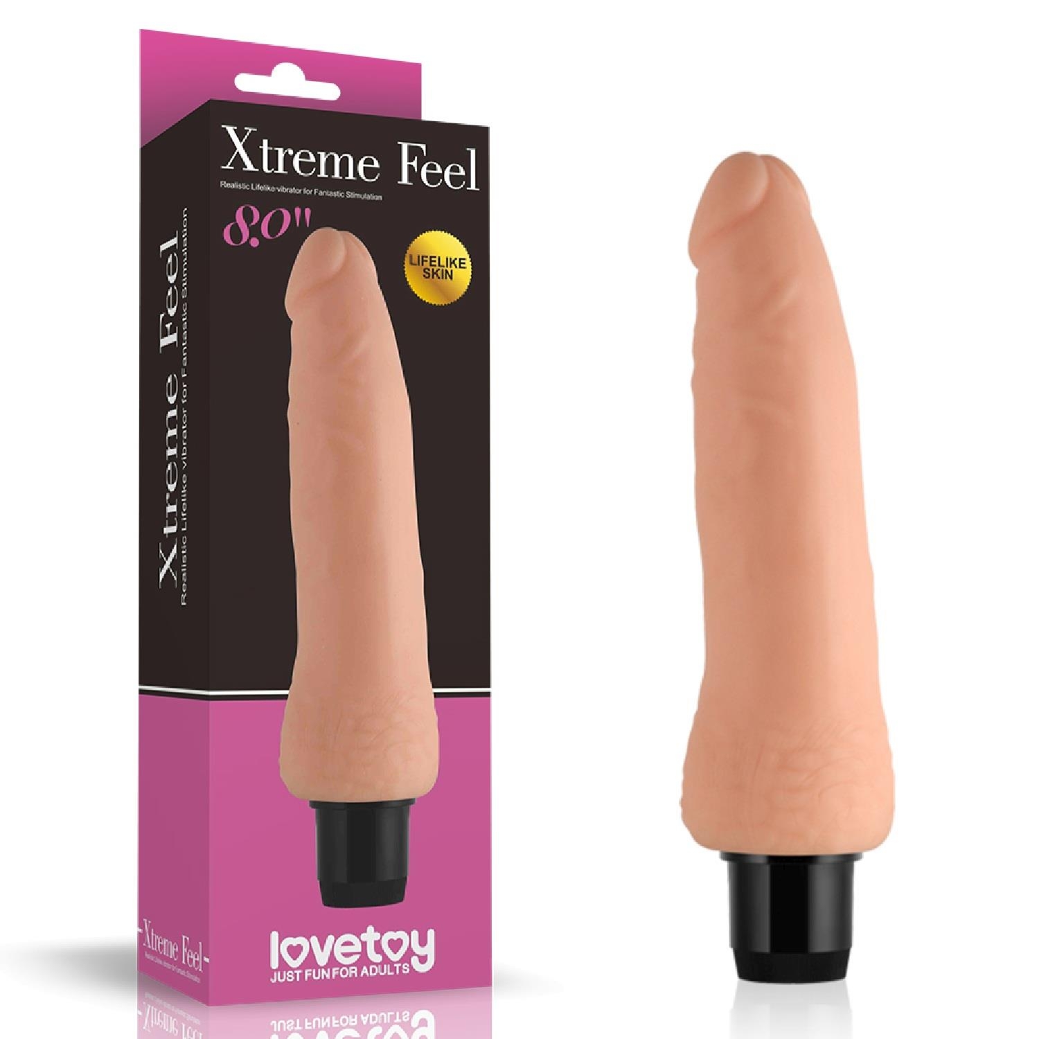 8" Xtreme Feel Cyberskin Vibrator