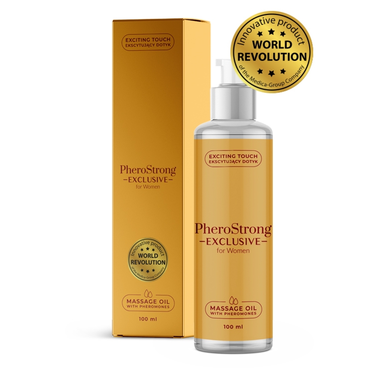 PheroStrong Exclusive for Women Massage Oil 100ml - olejek do ciała dla kobiet z feromonami podniecającymi mężczyzn